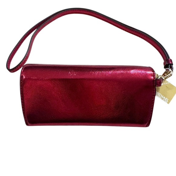 Michael Kors Jet Set Sunglass Case With Lanyard - Crimson Red NWT - Picture 3 of 6